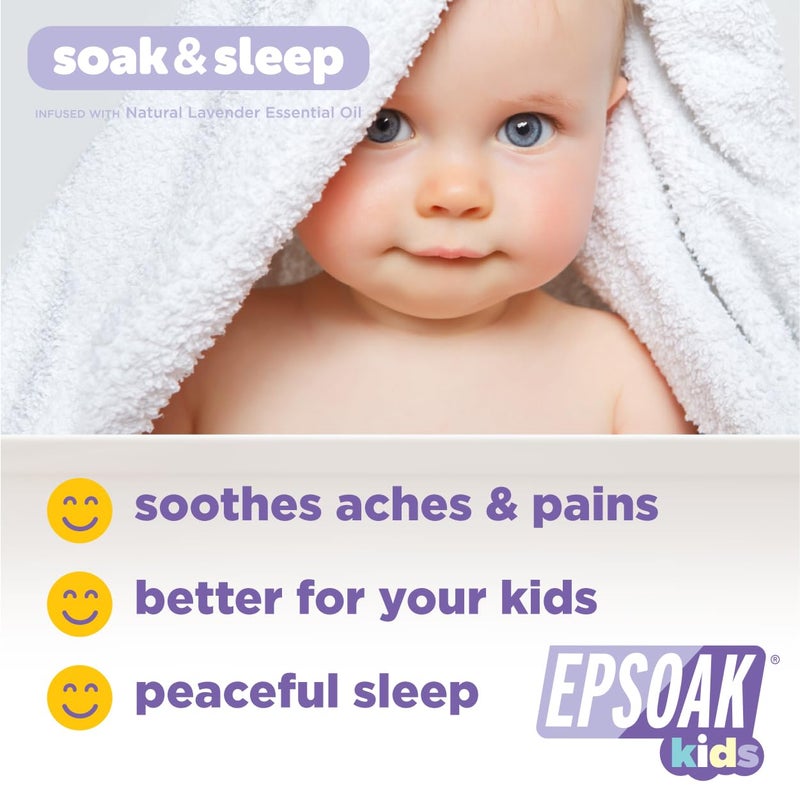 Epsoak Kids Lavender Soak & Sleep Epsom Salt - 2 lb. Bag - Image 3