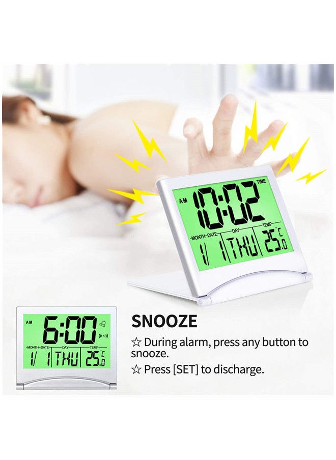 Digital Travel Alarm Clock With Backlight