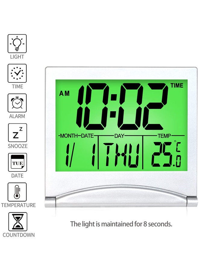Digital Travel Alarm Clock With Backlight