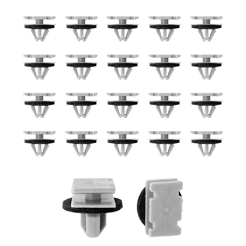 Gistilli 20pcs Rocker Fender Exterior Trim Molding Clip Compatible with Jeep Grand Cherokee Compass 68172491AA 68271803AA 68395627AA Easy clean surface - Image 1