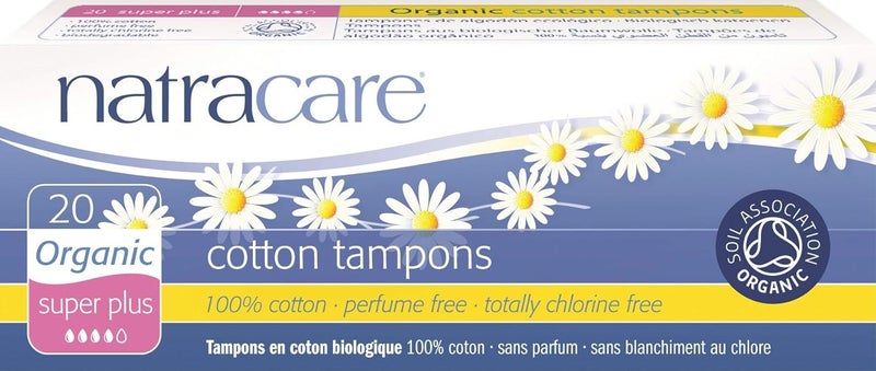 Natracare Organic NonApplicator Tampons Super Plus x 203 Pack - Image 1