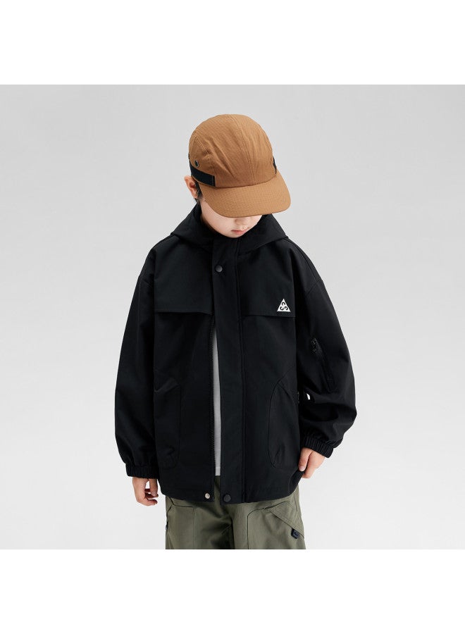 Zuoxi Boys' Jacket Spring/autumn Style Kids' Hooded Windproof Waterproof Softshell Outdoor Hiking Jacket Trendy Big Boys' Clothing - Image 5