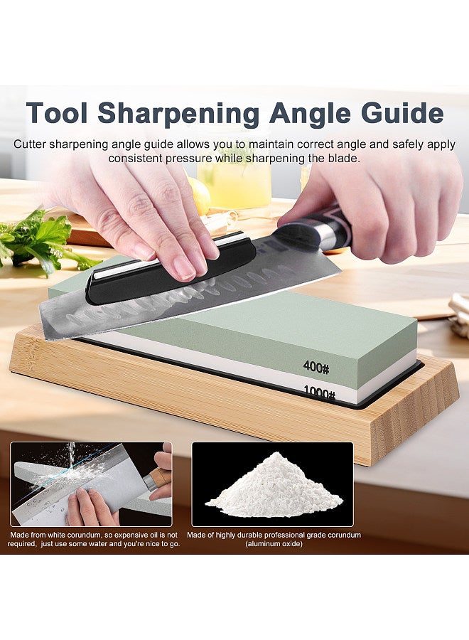 400/1000 3000/8000 Grit Premium Whetstone Set Cut Sharpening Stone Kit Sharpener for All Blade NonSlip Base Cutter Sharpener  - Image 5