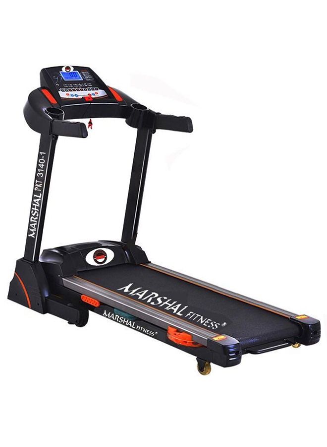 Marshal Fitness PKT-3140-4 Foldable Low Noise 4 HP DC Motor Automatic Incline Treadmill with Maximum User weight 125 KGS and LCD Screen (With Massager) For Home Use - Image 1