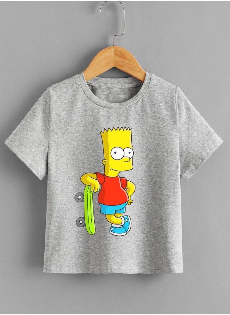 Mesery Mesery T- Shirts - For Boy - Printed-Grey  - Image 1