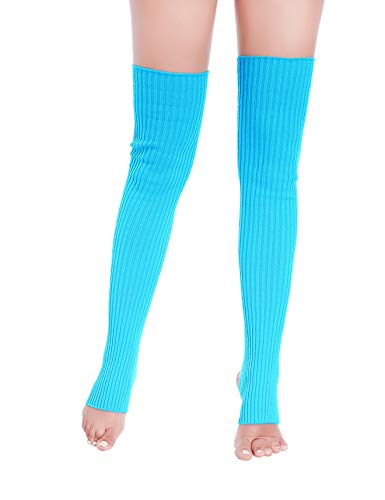 v28 Long Leg Warmer, Women’s Men 80s Party Ribbed Knit Dance Sports, 71(lbu+ro) - Image 4