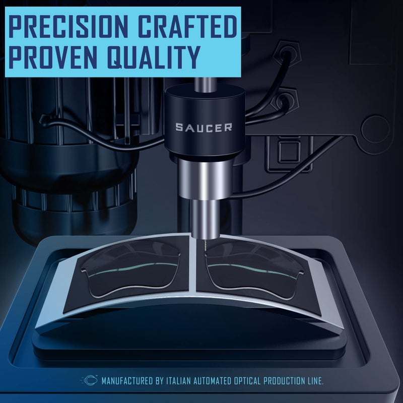 SAUCER Premium Replacement Lenses for  OO9102 Sunglasses High Defense - Carbon Black Polarized - Image 5