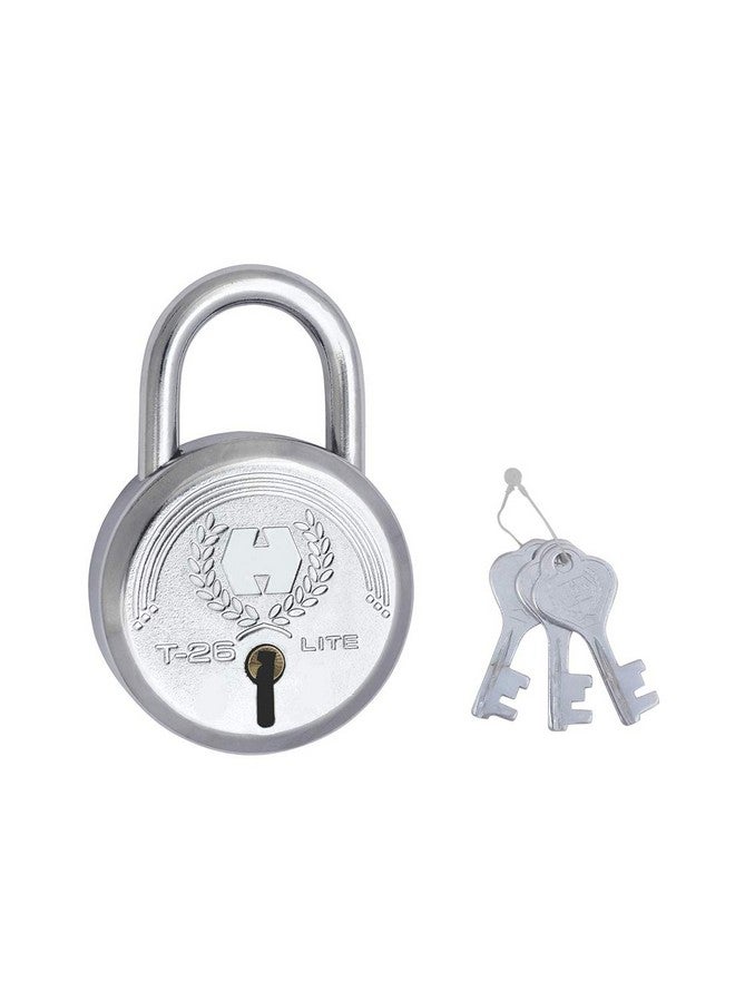 Harrison T-26 LITE/BCP-0532_PK 12 Steel 5 Levers Padlock with 3 Keys (Pack of 12), Silver - Image 2