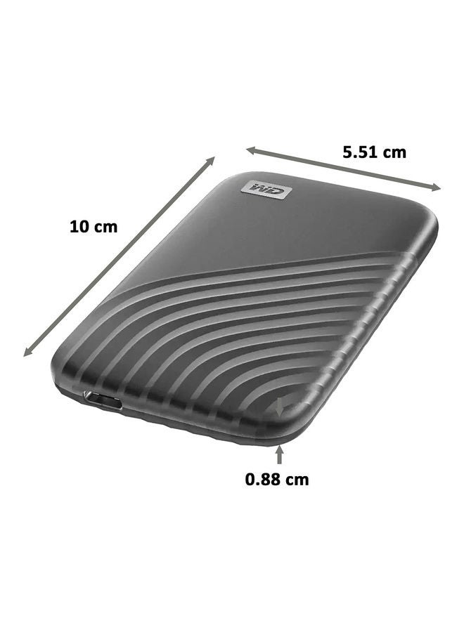 My Passport 1TB USB 3.2 (Type-C) Solid State Drive Password Protection, WDBAGF0010BGY-WESN 1 TB