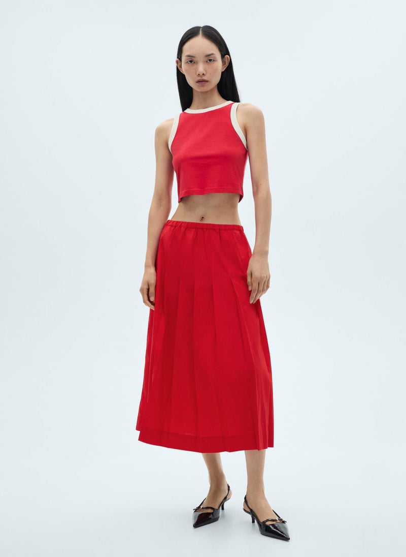 MANGO - Contrast Trim Top - Image 1