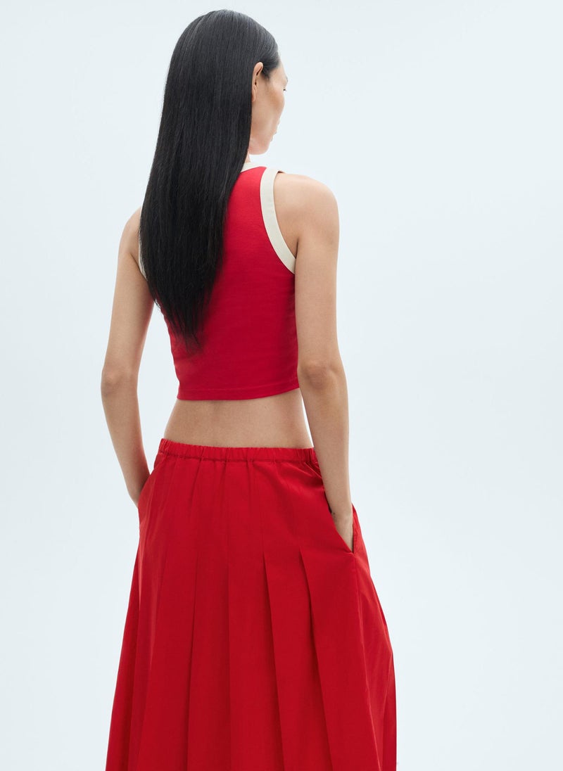 MANGO - Contrast Trim Top - Image 1