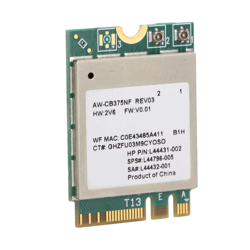 5.0 M.2 NGFF Wireless Network Card 802.11ab/gn/ac for RTL8822CE, Green Board 1pc - Image 2