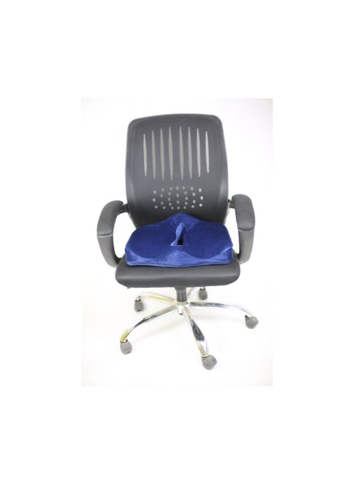 Max Comfort Coccyx seat cushion for the prevention of back and coccyx pain - memory foam, navy blue  - Image 2