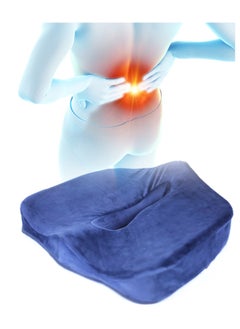 Coccyx seat cushion for the prevention of back and coccyx pain - memory foam, navy blue - pzsku/ZA8B1C0BA96D66886AF02Z/45/_/1728387327/270b63a5-342c-4f6a-bb97-82929fbff66a