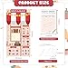 WANGDEFA Kids Play Restaurant Tent 295x709 Inch Doorway Kids Pretend Play Sets Puppet Show Theater with Drawstring Bag Includes Guest Check Books 30SheetsPack for Educational Kid Activities - Image 4