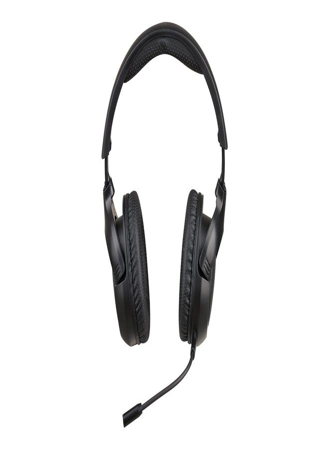 IOGEAR Kaliber UNIKOMM Universal Headset - 50mm Max Bass Drivers - 4-Way Swiveling Noise Isolating Earcups w/Memory Foam - Built-in Volume Control & Mute - Detachable Boom Mic - 3.5mm Connector - - Image 4