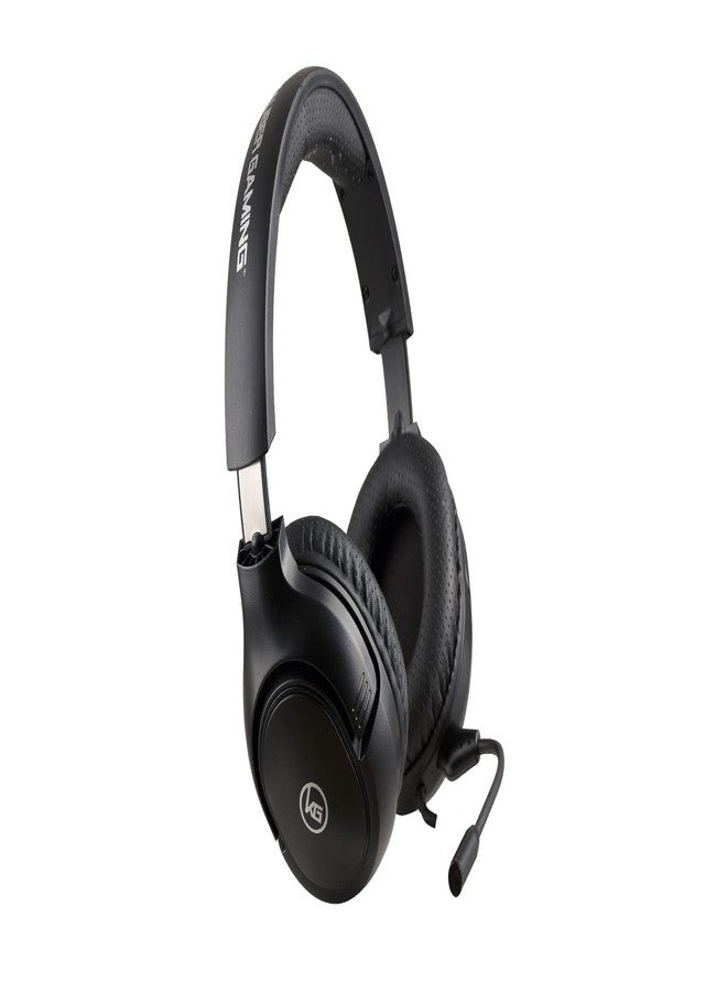 IOGEAR Kaliber UNIKOMM Universal Headset - 50mm Max Bass Drivers - 4-Way Swiveling Noise Isolating Earcups w/Memory Foam - Built-in Volume Control & Mute - Detachable Boom Mic - 3.5mm Connector - - Image 3