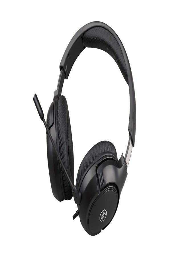 IOGEAR Kaliber UNIKOMM Universal Headset - 50mm Max Bass Drivers - 4-Way Swiveling Noise Isolating Earcups w/Memory Foam - Built-in Volume Control & Mute - Detachable Boom Mic - 3.5mm Connector - - Image 5