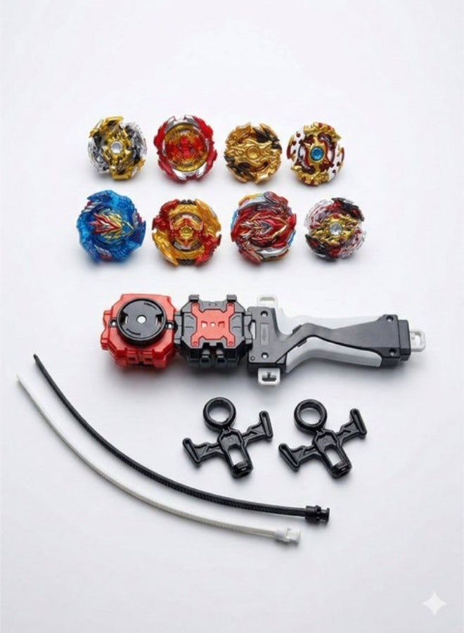 BeyBlade Battling Top Burst Beyblade Master Game Set (Original Japan)– S8 Model 8 Metal Fusion Spinning Tops with Launcher Grip & Storage Box Turbo Set | Beyblade Style Stadium Battle Toys Kit | Best Birthday, , Christmas & Exam Passing Gift for Boys Age 6+ - Image 4