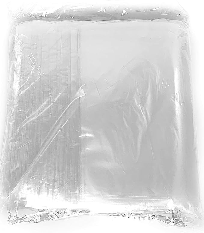 Treprof Disposable Clear Plastic Bag without Handle 35*20  50 Bags