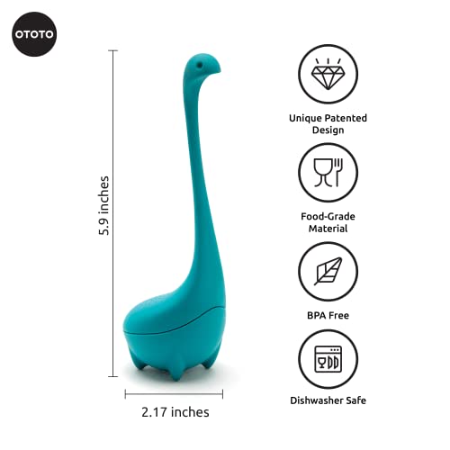 OTOTO Cute Tea Infuser by OTOTO - Loose Leaf Tea Steeper, Tea Accessories, Tea Diffusers, Tea Infuser for Loose Leaf Tea, Tea Strainers, Cute Gifts, Tea Gift Set, Kitchen Gifts, Cooking Gadgets - Image 2