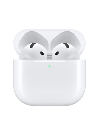 سماعات أذن لاسلكية AirPods 4، سماعات رأس بلوتوث، صوت مكاني مخصص، مقاومة للعرق والماء، علبة شحن USB-C، شريحة H2، عمر بطارية يصل إلى 30 ساعة، إعداد سهل لهاتف iPhone باللون الأبيض - view 2
