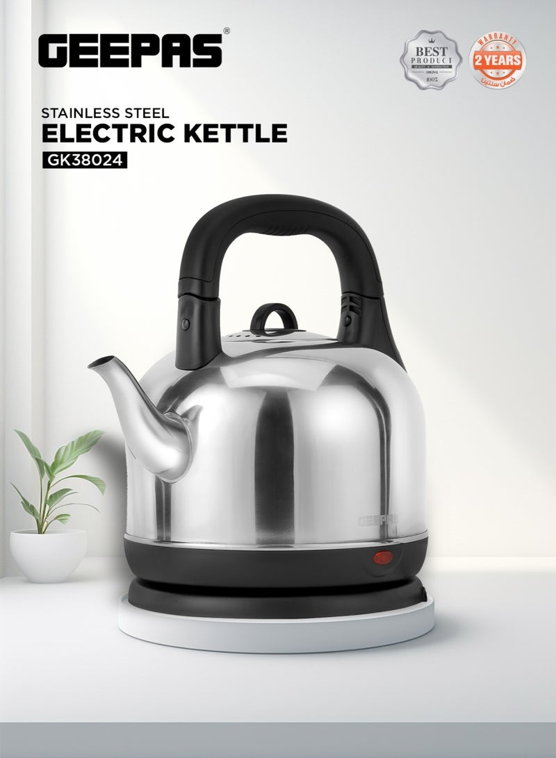 جيباس غلاية كهربائية لاسلكية ستانلس ستيل بتصميم عربي تقليدي سعة - Image 1