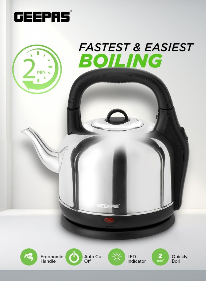 جيباس غلاية كهربائية لاسلكية ستانلس ستيل بتصميم عربي تقليدي سعة - Image 2