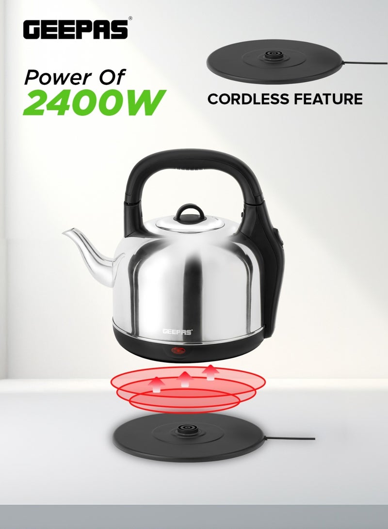 جيباس غلاية كهربائية لاسلكية ستانلس ستيل بتصميم عربي تقليدي سعة - Image 5