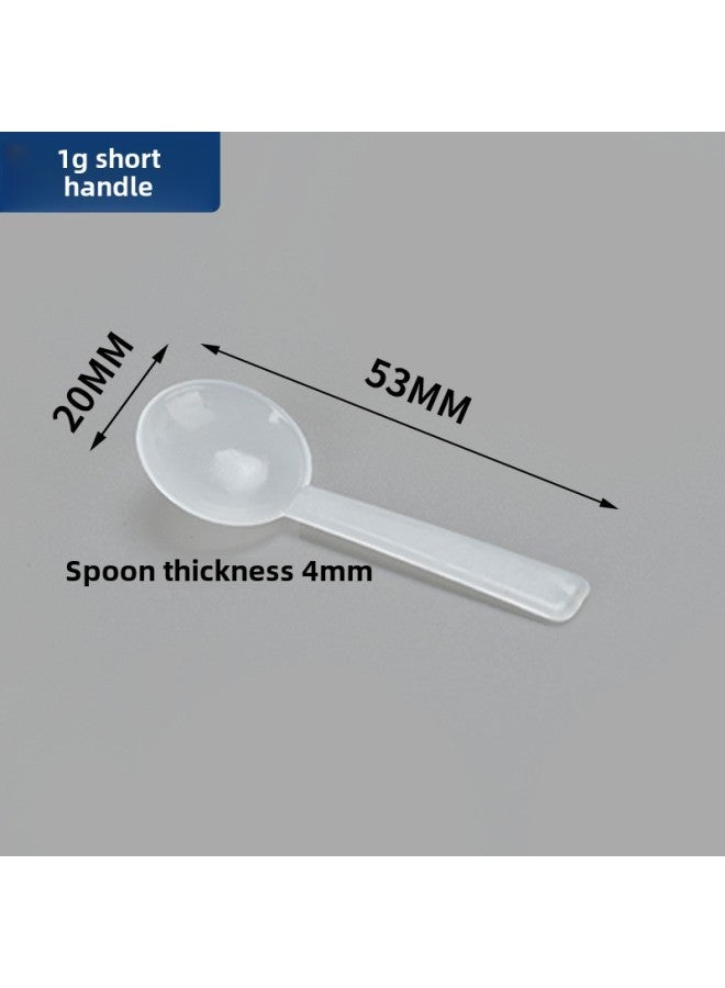 Plastic Spoon 1-15g Independent Packaging Protein Powder Spoon Noto Ginseng Powder With Holes Quantitative Spoon 10g Disposable Milk Powder Spoon-Specifications:1g Short Handle - Image 1