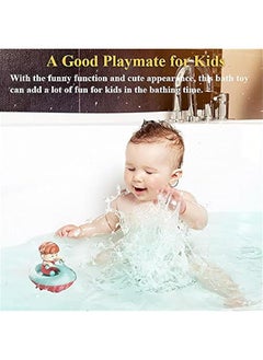 Generic Windup Yacht Bath Toy, Funny Bathtub Speed Boat Toy Clockwork Ski Jet Ship Toy Speedboat Tub Toy Yacht Water Toy for Boys and Girls (2 in 1)  - Image 4