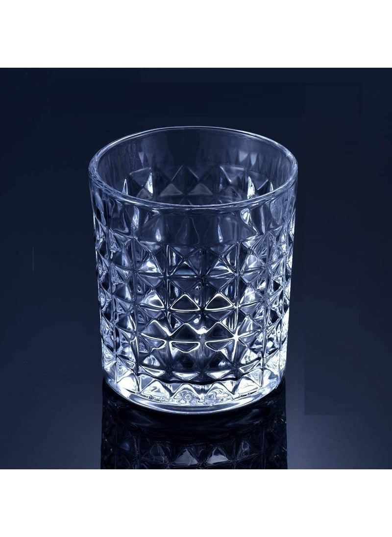 VIO Crystal Glasses Old Fashioned Glasses Drinking Glasses Water Glasses Cocktail Mocktail Spirit Glasses Pack of 6  - Image 3