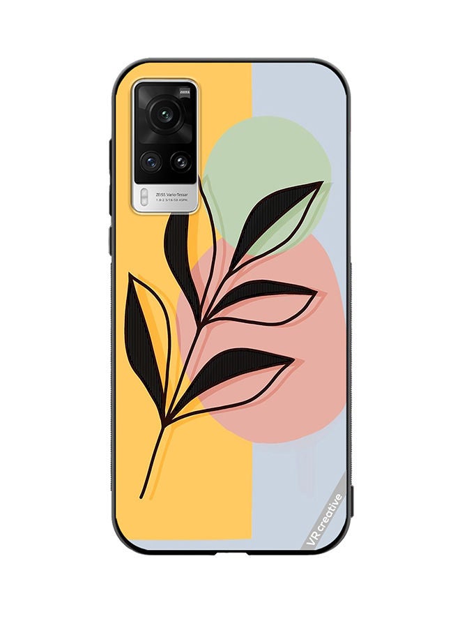 VR CREATIVE Protective Case Cover For Vivo X60 Pro Abstract Shapes And Floral Design Multicolour - Image 1