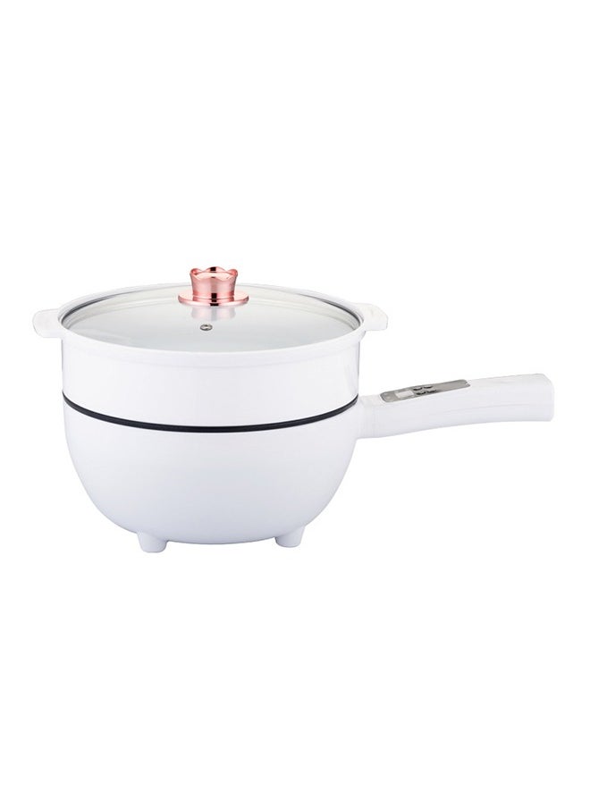 ET-LIFE 4L 1350W Electric Hot Pot with Steamer & Temperature Control - Non-Stick Electric Cooker Shabu Shabu Electric Skillet Frying Pan Electric Saucepan for Noodles Egg Steak Oatmeal and Soup  - Image 1