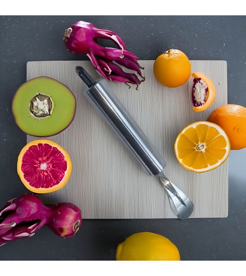 Stainless Steel Orange Peeler Practical Simple 1pc Citrus Fruit Peeling Tool - Image 4