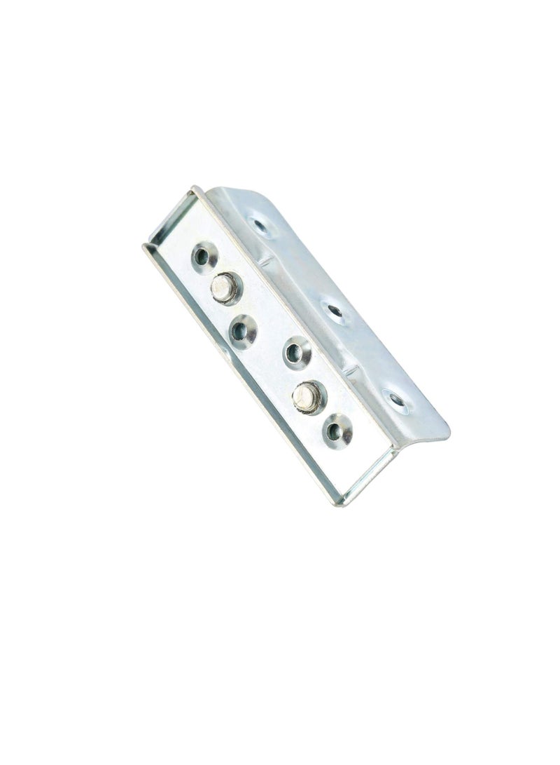 Alloy Metal Bed Clamps Set Of 4 Pieces, Silver - Image 3