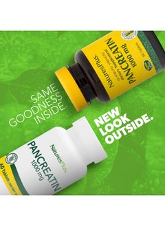 Nature's Plus Naturesplus Pancreatin 1000 Mg 60 Tablets Natural Digestive Enzyme Supplement For Gastrointestinal Support Contains Amylase Protease & Lipase Glutenfree 60 Servings  - Image 3