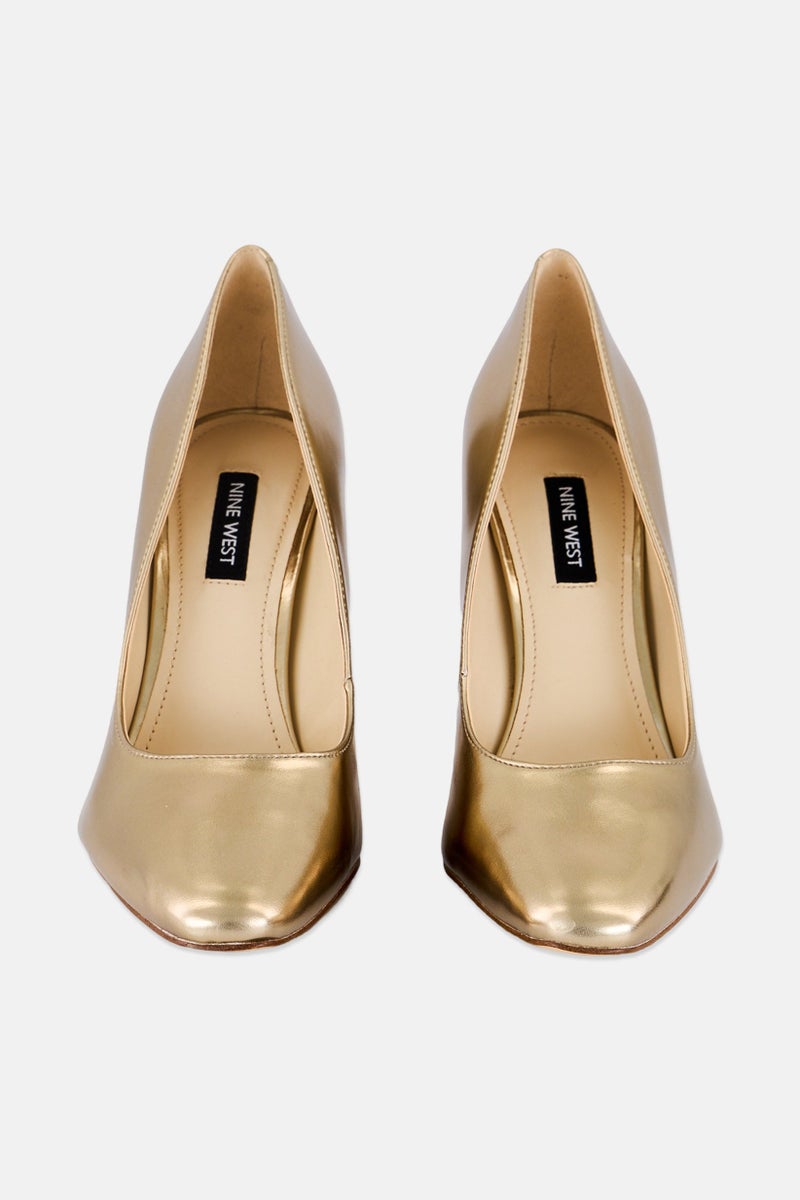 NINE WEST Women Slip On Stiletto Pumps, Bronze - Image 3