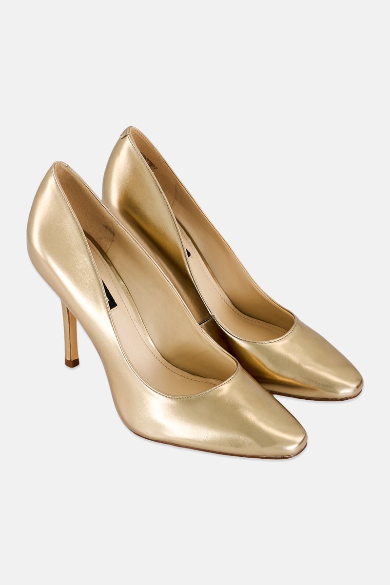 NINE WEST Women Slip On Stiletto Pumps, Bronze - Image 1