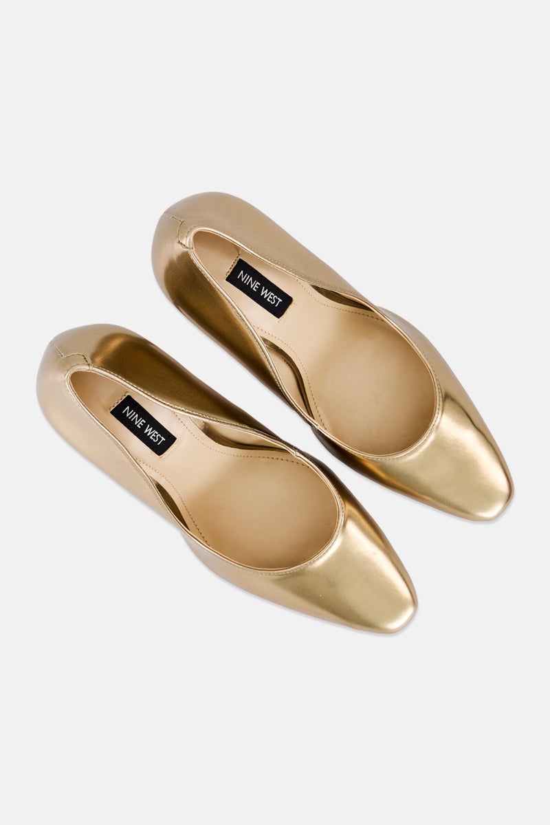 NINE WEST Women Slip On Stiletto Pumps, Bronze - Image 2