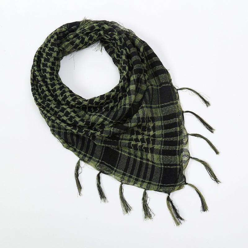 general Polyester Tactical Scarf Windproof Sandproof Warm Neck Wrap Outdoor Sports Square Scarf - Image 1
