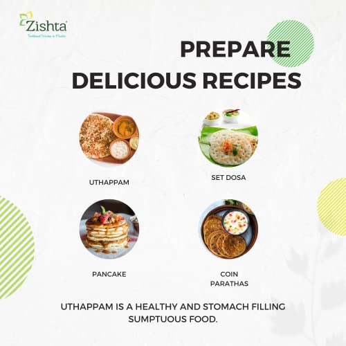 Zishta Cast Iron Mini Uttapam Pan -4 Cavities | Pre-Seasoned | Single Handle| Perfect for Dosa, Uthappam, Pancake | Naturally Non Stick - Image 5