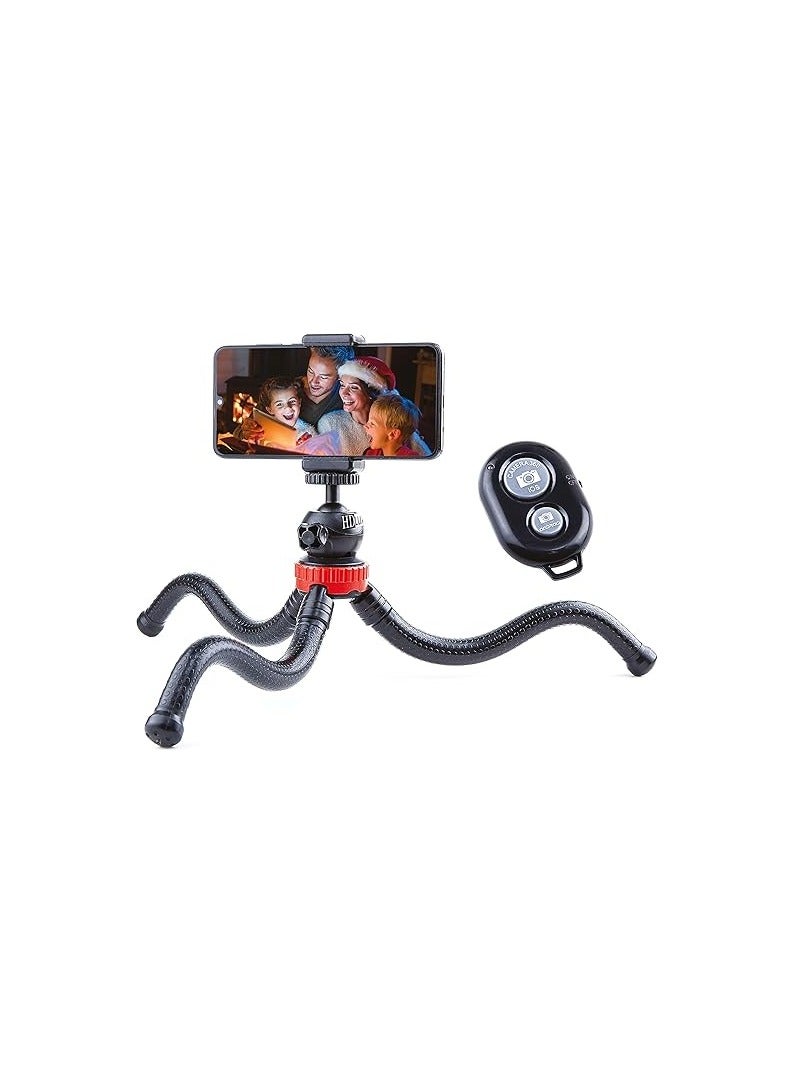 sunontek Smartphone Tripod, Universal Kickstand Camera Octopus Flexible, Bluetooth Remote Control, Stabilizer Tripod for Mobile Phone  - Image 2