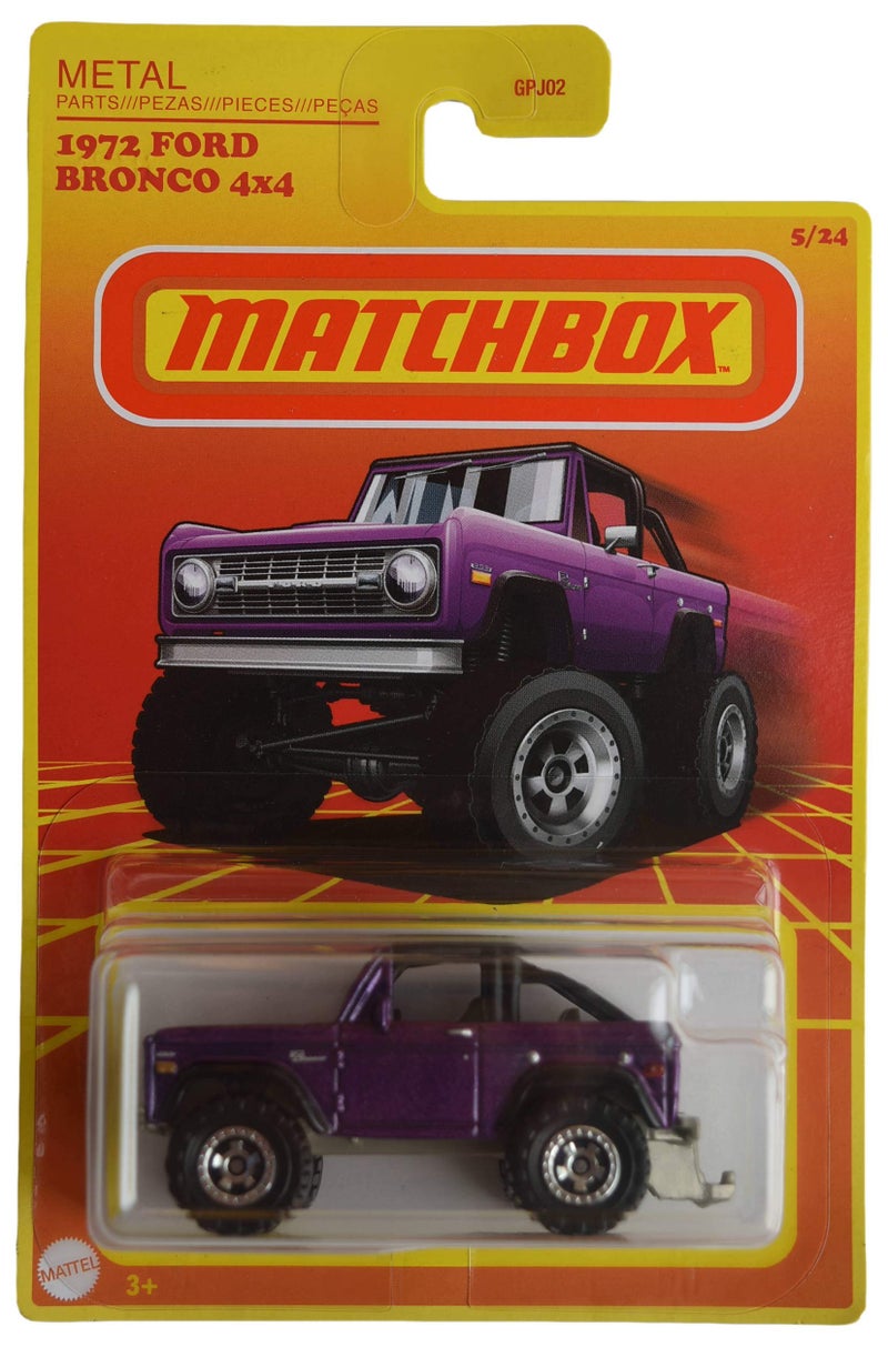 Matchbox 1972 Ford Bronco 4x4 Purple 524 - Image 2
