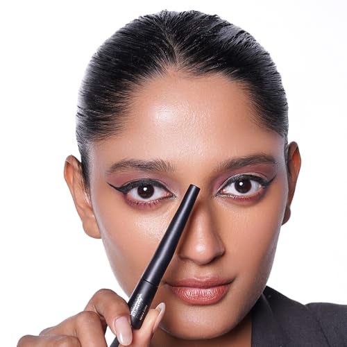 Colorbar AllMatte Eye Liner Liquid Eyeliner with Innovative Applicator for Precision QuickDrying and HighPigment 001 Matte Black 008 oz - Image 3