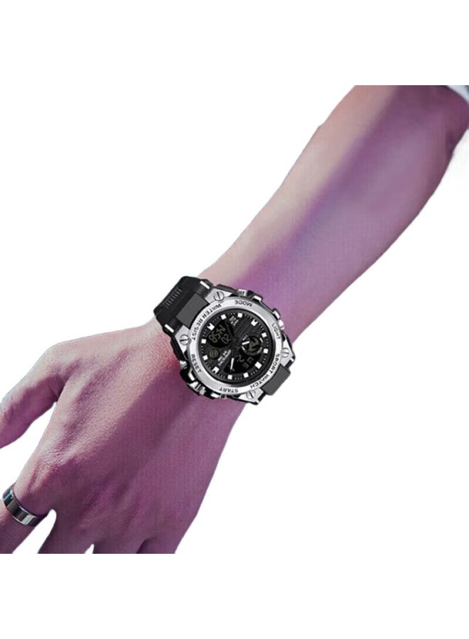 ABORNI Top Ten Brand Black Knight Watch For Men, Teenagers, Students, Waterproof, Luminous, Multifunctional [Endorsed By Li Zonghan] Swiss Quality Sports Wristwatch Mechanical Style Men'S Watch Birthday Gift For Boyfriend Valentine'S Day Gift For Boyfriend Or Husband - Image 3