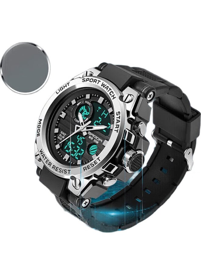 ABORNI Top Ten Brand Black Knight Watch For Men, Teenagers, Students, Waterproof, Luminous, Multifunctional [Endorsed By Li Zonghan] Swiss Quality Sports Wristwatch Mechanical Style Men'S Watch Birthday Gift For Boyfriend Valentine'S Day Gift For Boyfriend Or Husband - Image 2