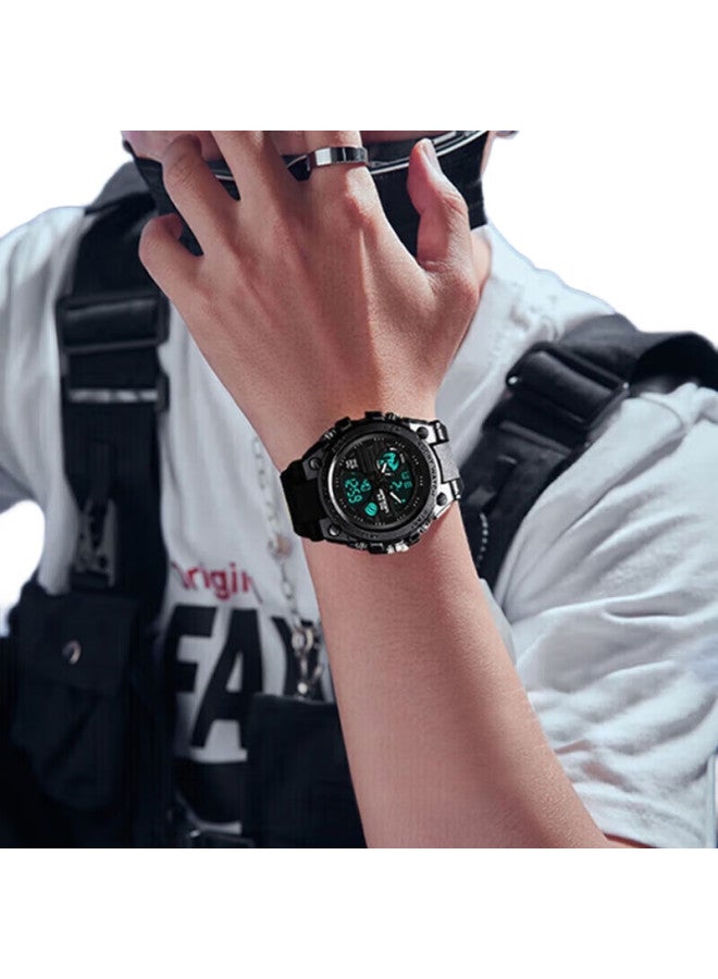 ABORNI Top Ten Brand Black Knight Watch For Men, Teenagers, Students, Waterproof, Luminous, Multifunctional [Endorsed By Li Zonghan] Swiss Quality Sports Wristwatch Mechanical Style Men'S Watch Birthday Gift For Boyfriend Valentine'S Day Gift For Boyfriend Or Husband - Image 1