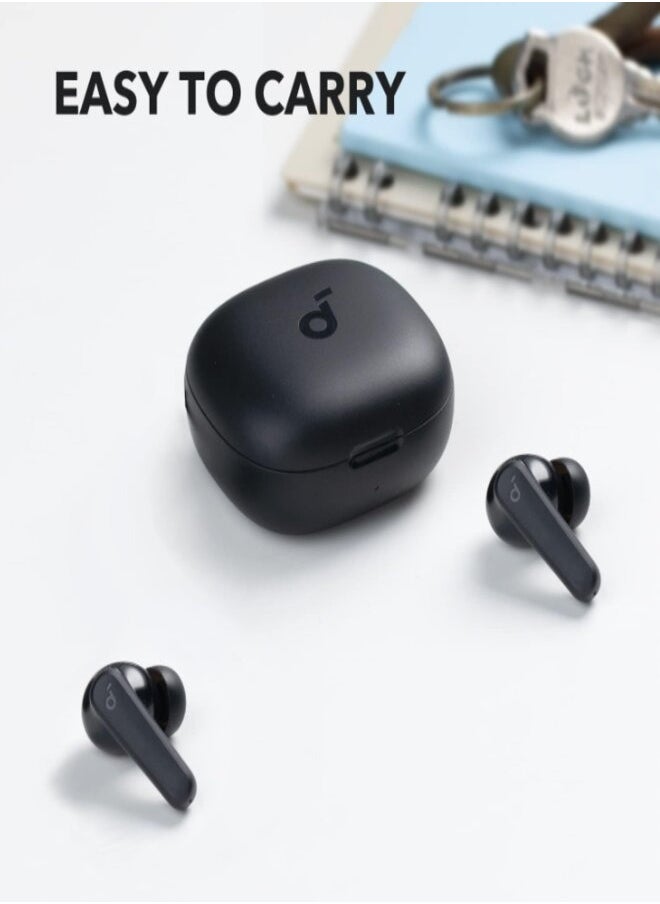 Generic R50i True Wireless in-Ear Earbuds, TWS with 30H+ Playtime, Clear Calls & High Bass IPX5-Water Resistant, Connect App with 22 Preset EQs, Quick Connectivity, Black  - Image 3