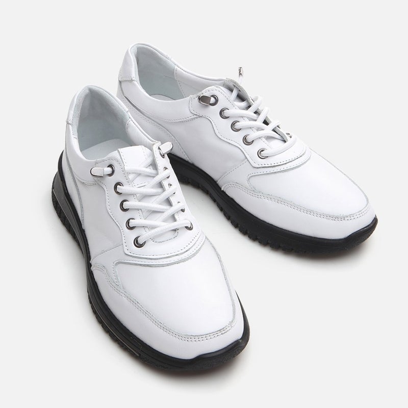Hotiç 01AYH294650A900 GENUINE Leather White Women's Sports Shoes  - Image 3